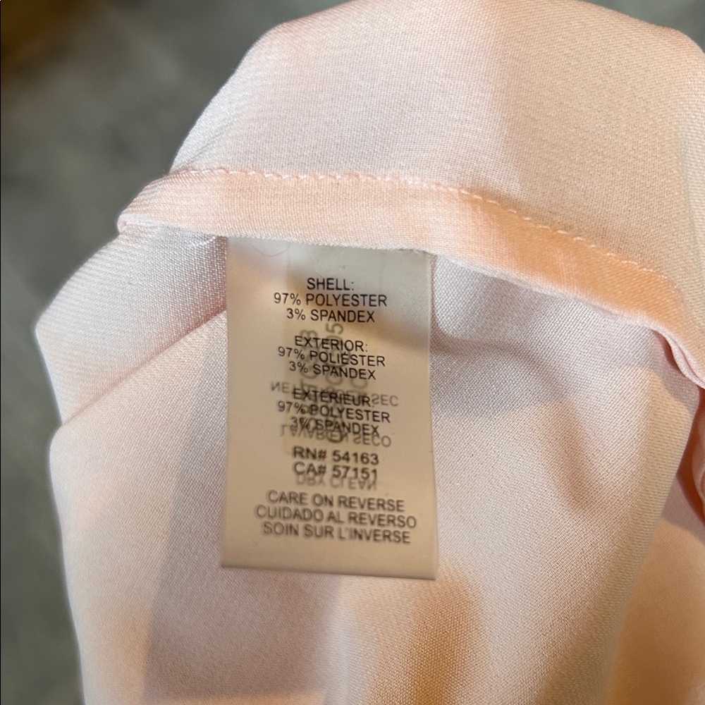 Calvin Klein Light Peach Blouse - Picture 3 of 3